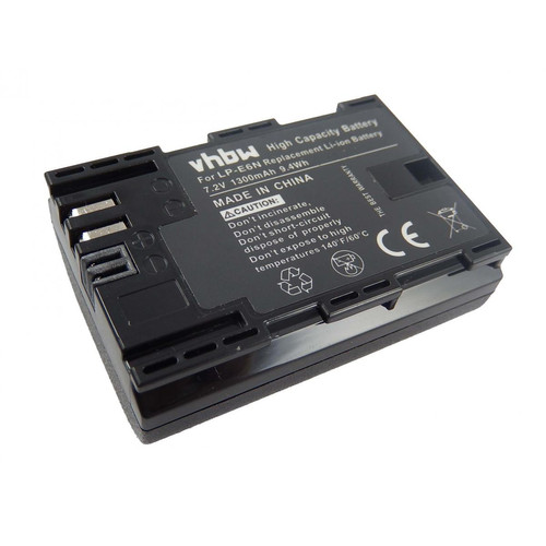 Vhbw - vhbw batterie compatible avec Blackmagic Pocket Cinema 4K appareil photo DSLR (1300mAh, 7,2V, Li-Ion) avec puce d'information Vhbw  - Batterie Photo & Video
