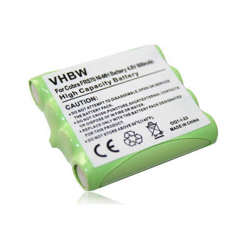 Vhbw - vhbw Batterie compatible avec Cobra FRS1102MFVP, FRS1102SB, FRS130, FRS250 MICRO, FRS305, FRS307 radio talkie-walkie (600mAh, 4,8V, NiMH) Vhbw  - Accessoire Smartphone