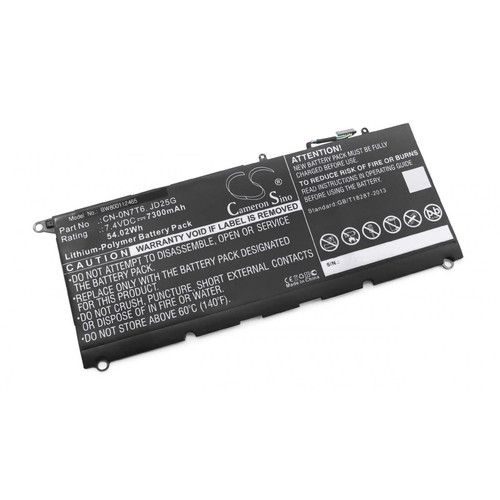 Vhbw - vhbw batterie compatible avec Dell XPS 13-9350-D2708, 13-9350-D2708A, 13-9350-D2808T, 13-9350-D2808TG laptop (7300mAh, 7,4V, Li-Polymère) Vhbw  - Batterie PC Portable