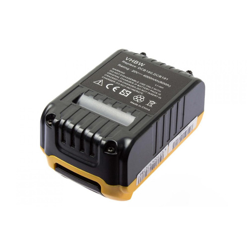 Vhbw - vhbw Batterie compatible avec Dewalt DCS331L1, DCS331L2, DCS380B, DCS380L1, DCS381, DCS391L1 outil électrique (4000 mAh, Li-ion, 18 V / 20 V) Vhbw  - Percer, Visser & Mélanger