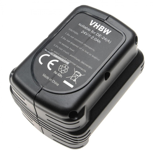 Vhbw - vhbw Batterie compatible avec Dewalt DW004K2H, DW005, DW005K-2, DW005K2C, DW005K2H outil électrique (2000mAh NiMH 24V) Vhbw  - Clouterie