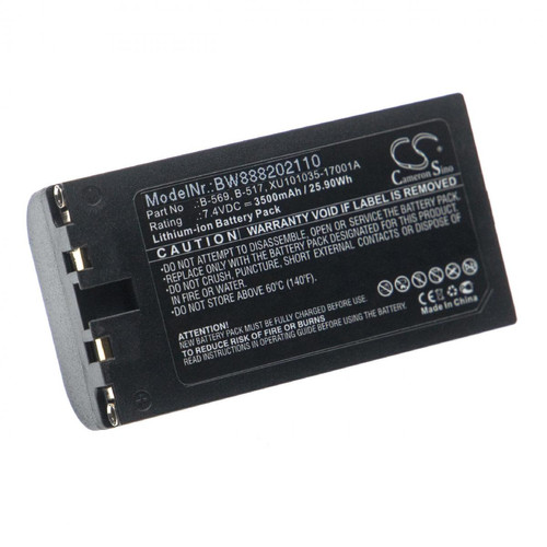 Piles rechargeables Vhbw vhbw Batterie compatible avec Graphtec GL500A, GL800, GL800E, GL820, GL820E, GL840 outil de mesure (3500mAh, 7,4V, Li-ion)