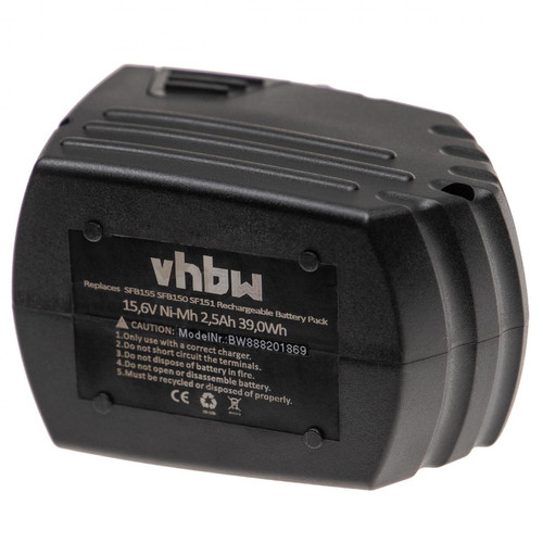 Vhbw - vhbw Batterie compatible avec Hilti SF150, SF150A, SF150-A, SF151, SF151A, SF151-A, SFH151, SFH 151-A outil électrique (2500mAh NiMH 15,6V) Vhbw  - Fixation