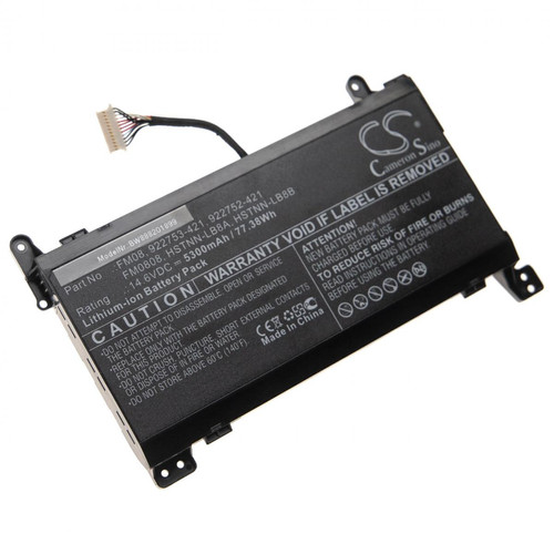 Vhbw - vhbw Batterie compatible avec HP Omen 17-AN139TX, 17-AN140NF, 17-AN141TX, 17-AN143NF, 17-AN143TX ordinateur portable (5300mAh, 14,6V, Li-ion) - Batterie PC Portable