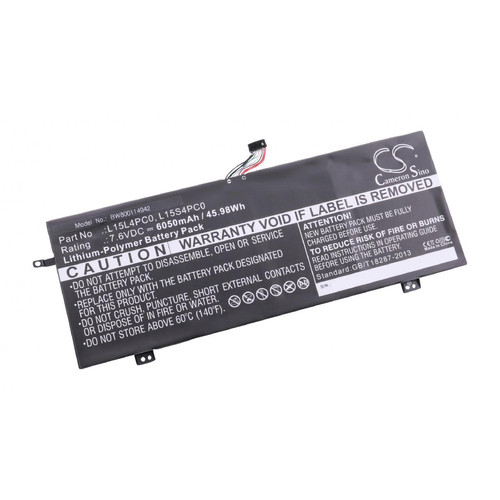 Vhbw - vhbw batterie compatible avec Lenovo IdeaPad 710S-13 (i5-6200U/4GB/256GB), 710S-13 (i5-7200U/4GB/256GB) laptop (6050mAh, 7,6V, Li-Polymère) Vhbw  - Batterie PC Portable