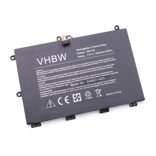 Vhbw - vhbw Batterie compatible avec Lenovo ThinkPad 11e (20D9-9000MAU), 11e (20D9-9000NAU) ordinateur portable Notebook (4500mAh, 7,4V, Li-polymère) Vhbw  - Batterie PC Portable