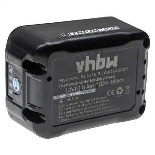 Vhbw - vhbw Batterie compatible avec Makita 12V MAX CXT, CG100, CG100D, CG100DSYEX outil électrique (4000 mAh, Li-ion, 12 V, 3 cellules) Vhbw  - Accessoires vissage, perçage