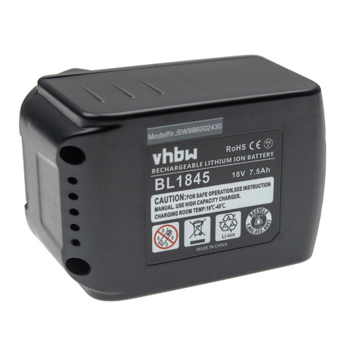 Vhbw - vhbw Batterie compatible avec Makita BTW450ZX1, BTW451, BUB182, BUB182F, BUB182Z, BUC122RFE outil électrique (7500mAh Li-ion 18 V) Vhbw  - Clouterie