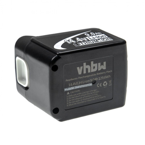 Vhbw - vhbw Batterie compatible avec Makita DF440, DF440DRFX, DF440DRFXW, DHP343, DHP343Z, DHP446 outil électrique (9000 mAh, Li-ion, 14,4 V) Vhbw  - Outillage électroportatif