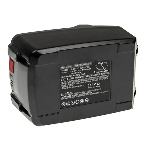 Vhbw - vhbw Batterie compatible avec Metabo BE 18 LTX 6 600261840, BE 18 LTX 6 600261890 outil électrique (6000mAh Li-ion 18 V) Vhbw  - Objets connectés