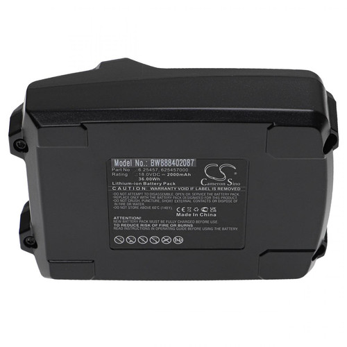 Accessoires vissage, perçage Vhbw vhbw Batterie compatible avec Metabo BHA LTX, BHA18 LT, BF 18 LTX 90 600321850, BF 18 LTX 90, BHA 18 LT outil électrique (2000 mAh, Li-ion, 18 V)