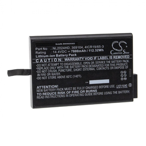 Vhbw - vhbw Batterie compatible avec Philips 4ICR19/65-3, DYNA-WJ CM-2, NL2024, NL2024ED22, NL2024HD pour appareil médical (7800mAh, 14,4V, Li-ion) Vhbw   - Vhbw