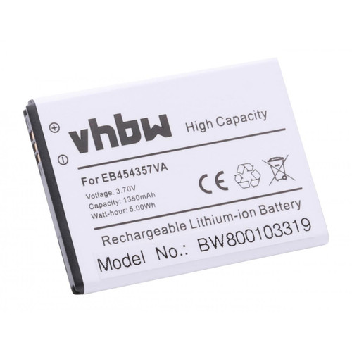 Vhbw - vhbw Batterie compatible avec Samsung Galaxy GT-S5368, GT-S5369, Pocket, Pocket Plus, Y Duos smartphone (1300mAh, 3,7V, Li-ion) Vhbw  - Samsung galaxy pocket