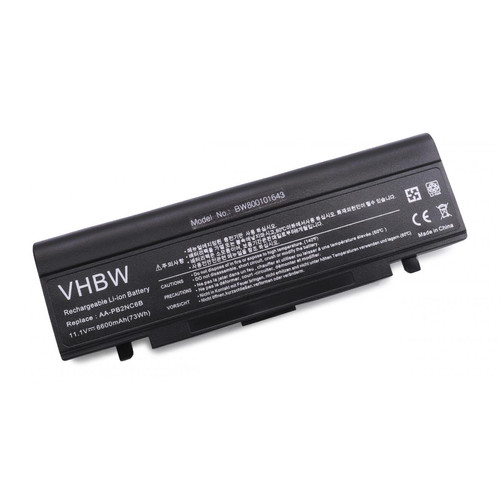 Vhbw - vhbw Batterie compatible avec Samsung R60Plus, R60 Plus, R610, R65-CV01, R65-CV03, R65-CV04 ordinateur portable Notebook (6600mAh, 11,1V, Li-ion) Vhbw  - Accessoire Ordinateur portable et Mac