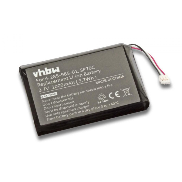 Accessoires PS2 Vhbw vhbw batterie compatible avec Sony Playstation Portable PSP Street E1000, E1002, E1003, E1004 remplace Sony SP70C, 4-285-985-01 (Li-Ion, 1000mAh 3.7V)