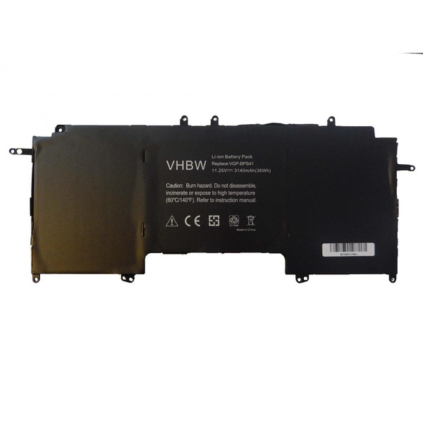 Batterie PC Portable Vhbw vhbw Batterie compatible avec Sony Vaio SVF13N1C4E, SVF13N1C5E, SVF13N1D4E, SVF13N1J2E ordinateur portable Notebook (3140mAh, 11,25V, Li-ion)