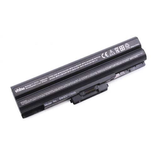 Vhbw - vhbw Batterie compatible avec Sony Vaio VGN-SR70B/S, VGN-SR72B, VGN-SR72B/P, VGN-SR72B/S ordinateur portable (4400mAh, 11,1V, noir) Vhbw  - Batterie PC Portable