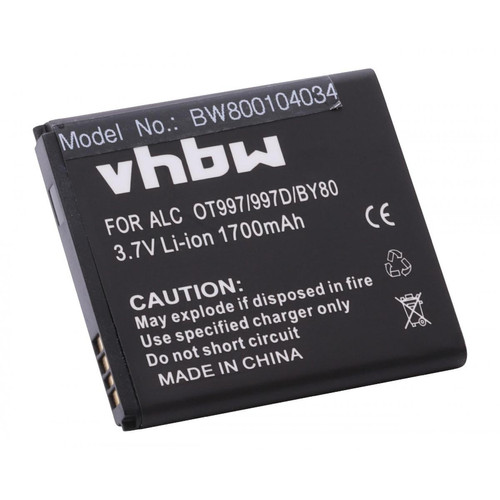 Vhbw - vhbw Batterie compatible avec TCL J160, J170, S710, S800 smartphone (1700mAh, 3,7V, Li-ion) Vhbw  - Accessoire Smartphone