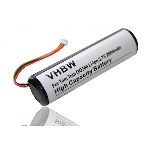 Vhbw - vhbw batterie compatible avec TomTom GO 300, 400, 500, 510, 600, 700, 710, 910, Classic système de navigation GPS (2600mAh, 3,7V, Li-ion) Vhbw  - Accessoires sport connecté