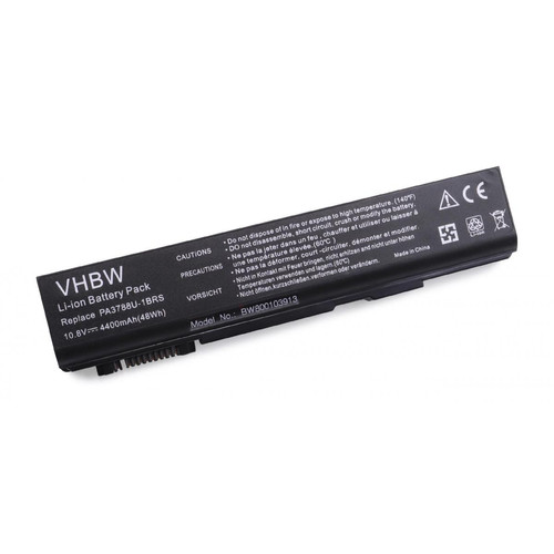 Vhbw - vhbw Batterie compatible avec Toshiba Tecra A11-S3522, A11-S3530, A11-S3531, A11-S3532, A11-S3540 laptop (4400mAh, 10,8V, Li-ion) Vhbw  - Batterie PC Portable