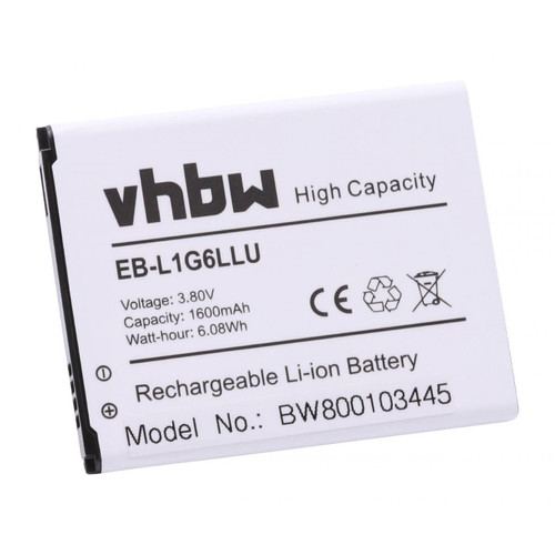 Vhbw - vhbw Batterie compatible avec Verizon SCH-i535, SCHI535ZKB smartphone (1600mAh, 3,7V, Li-ion) Vhbw  - Batterie téléphone