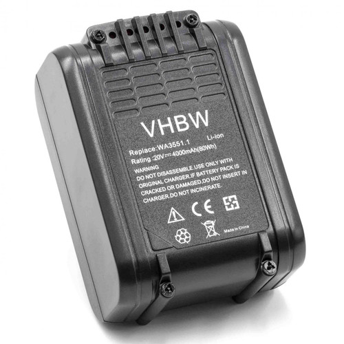 Vhbw vhbw Batterie compatible avec Worx Landroid S WR130E outil électrique (4000mAh Li-ion 20 V)