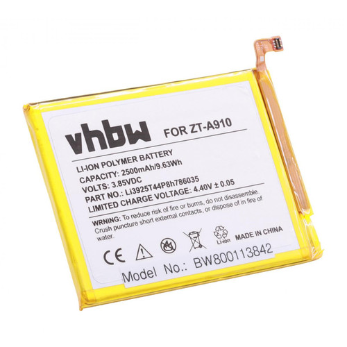 Vhbw - vhbw batterie compatible avec ZTE WiMAX 2+ smartphone (2500mAh, 3,85V, Li-polymère) Vhbw  - Accessoire Smartphone