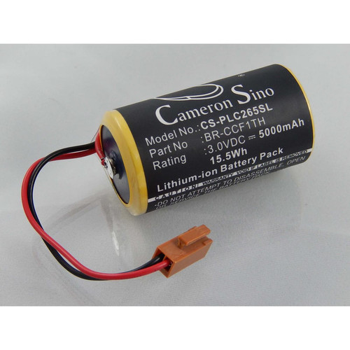 Vhbw - vhbw Batterie Li-Ion 5000mAh (3V) pour panneau de commande GE Fanuc CNC 16i, CNC 18i comme BR-CCF1TH, A02B-0120-K106, BR26500, A98L00310007, etc Vhbw  - Santé et bien être connectée