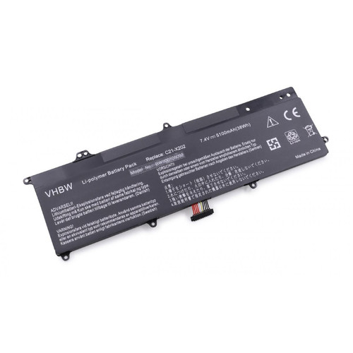 Vhbw - vhbw batterie remplace Asus C21-X202, 0B200-00230300, C21X202 pour laptop (5100mAh, 7,4V, Li-Polymère, noir) Vhbw  - Accessoire Ordinateur portable et Mac