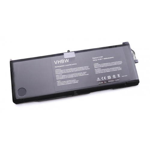 Vhbw - vhbw batterie remplacement pour Apple 020-7149-A, 020-7149-A10, A1297 pour laptop (8600mAh, 10.95V, Li-Polymère, noir) Vhbw  - Batterie PC Portable