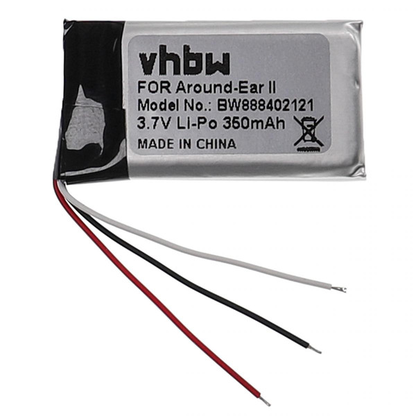 Accessoires enceintes Vhbw vhbw Batterie remplacement pour Bose AHB571935PCT-01 pour casque audio, écouteurs sans fil (350mAh, 3,7V, Li-polymère)