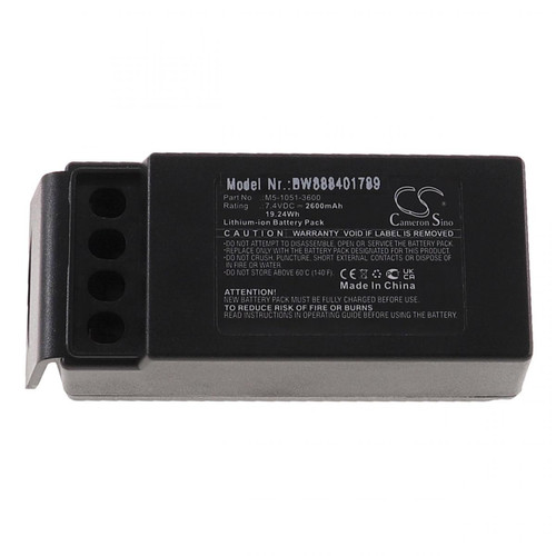 Vhbw - vhbw Batterie remplacement pour Cavotec M5-1051-3600 pour opérateur télécommande industrielle (2600mAh, 7,4V, Li-ion) Vhbw  - Accessoires vissage, perçage