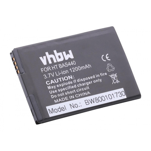 Vhbw - vhbw Batterie remplacement pour HTC BA S440, BB00100, BTR6200 pour smartphone tablette Notepad PDA assistant personnel (1200mAh, 3,7V, Li-ion) Vhbw  - Assistant personnel