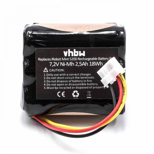 Vhbw - vhbw batterie remplacement pour iRobot 4409709, GPRHC202N026, W206001001399 pour aspirateur Home Cleaner (2500mAh, 7,2V, NiMH) - Accessoires Aspirateurs