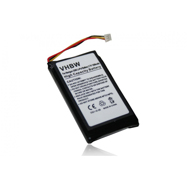 Accessoires sport connecté Vhbw vhbw batterie remplacement pour Magellan 0829FL22538, 384.00019.005, 5390-B101-0780 pour système de navigation GPS (1200mAh, 3,7V, Li-polymère)