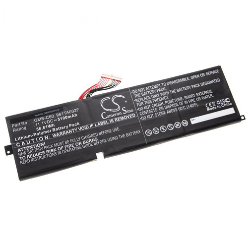 Vhbw - vhbw Batterie remplacement pour Razer 3ICP8/38/83-2, 961TA002F, GMS-C60 pour laptop (5100mAh, 11,1V, Li-polymère) Vhbw  - Accessoires et consommables