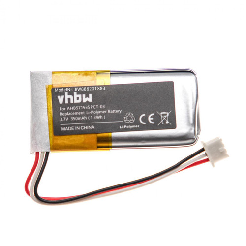 Vhbw - vhbw Batterie remplacement pour Sennheiser BAP800 pour casque audio, écouteurs sans fil (350mAh, 3,7V, Li-polymère) Vhbw  - Accessoires enceintes