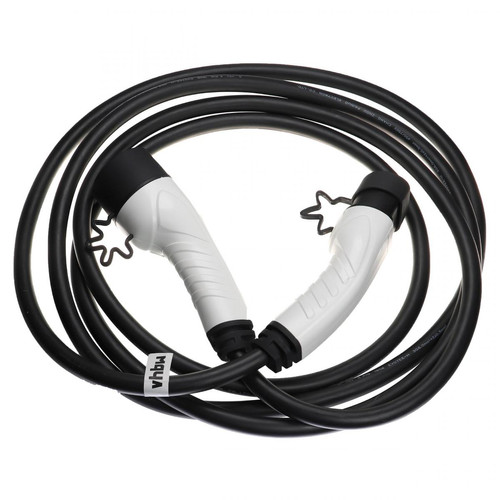 Vhbw - vhbw Câble de recharge type 2 vers type 2 compatible avec Tesla Model X, Model Y voiture électrique - 1 phase, 32 A, 7 kW, 5 m Vhbw  - Câble antenne
