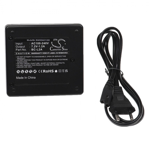 Vhbw - vhbw Chargeur double compatible avec Topcon HiPer V GNSS Receivers, OS-101, OS-102, OS-103 appareil de mesure / batterie - Noir, plastique Vhbw  - Santé et bien être connectée