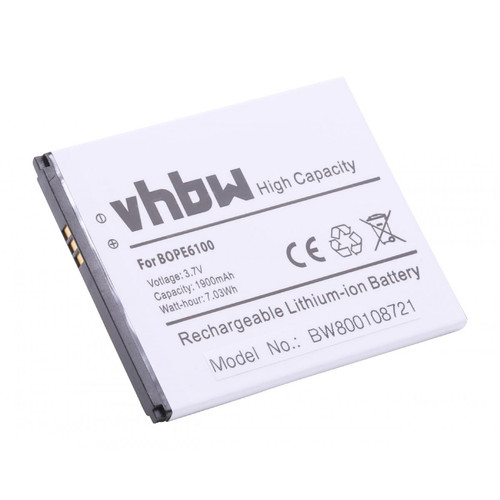 Vhbw - vhbw Li-Ion batterie 1900mAh (3.8V) pour téléphone portable, Smartphone Telefon HTC A50M, D620g, D620h, D620u, D820, D820mu comme BOPE6100, 53264031. Vhbw  - Accessoire Smartphone