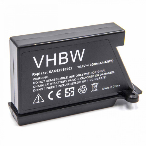 Vhbw - vhbw Li-Ion batterie 3000mAh pour robot aspirateur Home Cleaner LG HomBot VCARPETX, VHOMBOT1, VHOMBOT3, VPARQUET, VR1010GR, VR1012BS Vhbw  - Accessoires Appareils Electriques