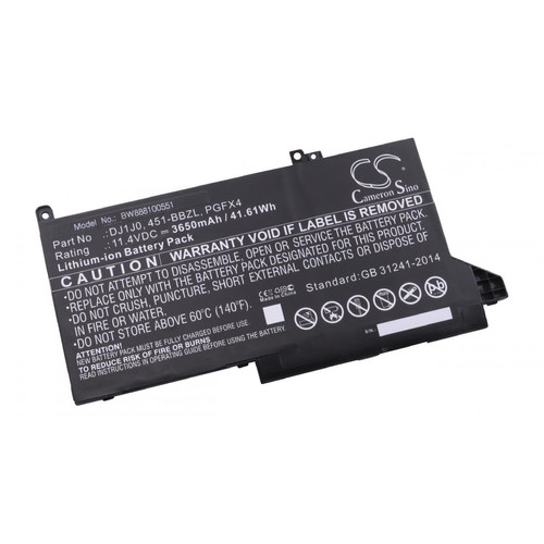 Batterie PC Portable Vhbw vhbw Li-Ion batterie 3650mAh (11.4V) noir pour ordinateur portable laptop notebook comme Dell 451-BBZL, DJ1J0, ONFOH, PGFX4