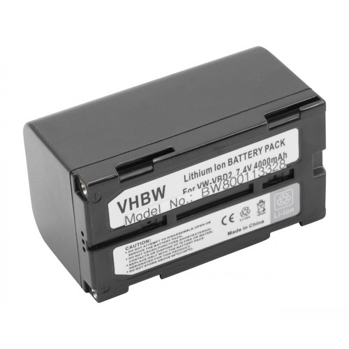 Vhbw - vhbw Li-Ion Batterie 4000mAh (7.4V) pour caméra vidéo, caméscope Hitachi VM-H768LE, VM-H775LE, VM-H835LA, VM-H845L, VM-H845LA comme VW-VBD1 Vhbw - Batterie Photo & Video