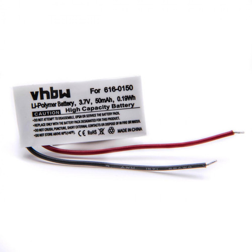 Vhbw - vhbw Li-Polymère batterie 50mAh (3.7V) pour lecteur MP3 baladeur MP3 Player comme Apple 616-0150, 616-0548 Vhbw  - Câble et Connectique