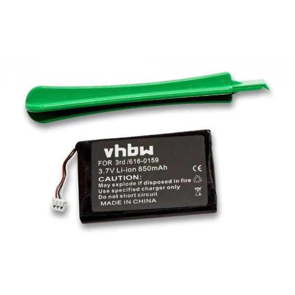 Batteries électroniques Vhbw vhbw Li-Polymère batterie 850mAh (3.7V) pour lecteur MP3 baladeur MP3 Player Apple IPod A1040, M8948LL, M8948LL/A, M8948LLA, M8976LL, M8976LL/A