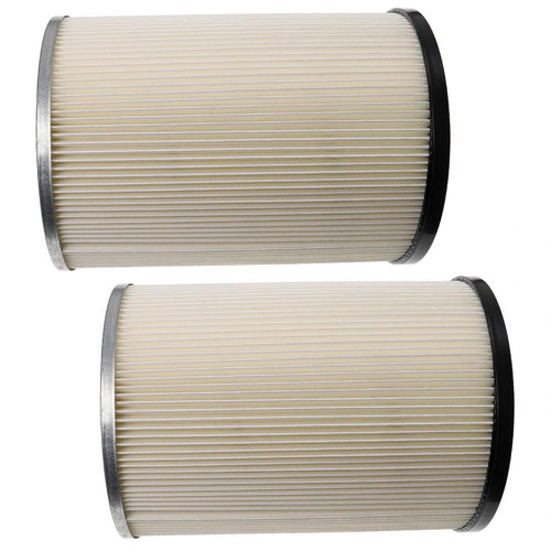 Vhbw - vhbw Lot de 2x filtres à cartouche compatible avec Kärcher NT 501, NT 551 aspirateur à sec ou humide - Filtre plissé, papier / plastique, blanc Vhbw  - Aspirateur, nettoyeur