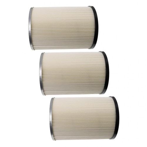 Vhbw - vhbw Lot de 3x filtres à cartouche compatible avec Kärcher NT 80/1 B1 M S aspirateur à sec ou humide - Filtre plissé, papier / plastique, blanc Vhbw  - Electroménager