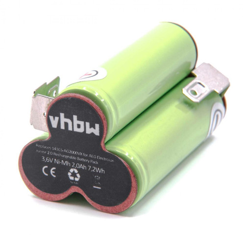 Vhbw - vhbw NiMH batterie 2000mAh (3.6V) pour aspirateur Home Cleaner robots domestiques AEG / Elektrolux Junior 2.0 Vhbw  - Accessoires Appareils Electriques