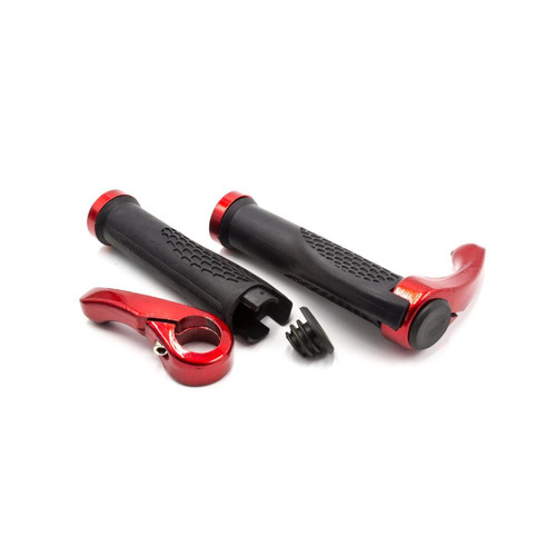 Vhbw - vhbw poignées de guidon ergonomiques, poignées de vélo avec embouts de barre, rouge / noir pour vélo Vhbw  - Vélo électrique