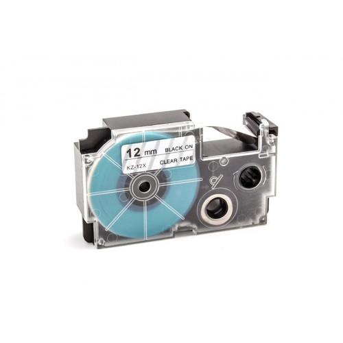 Vhbw - vhbw Ruban compatible avec Casio KL-G2, KL-HD1, KL-P1000, KL-8200, KL-C500 imprimante d'étiquettes 12mm Noir sur Transparent Vhbw  - Cartouche d'encre